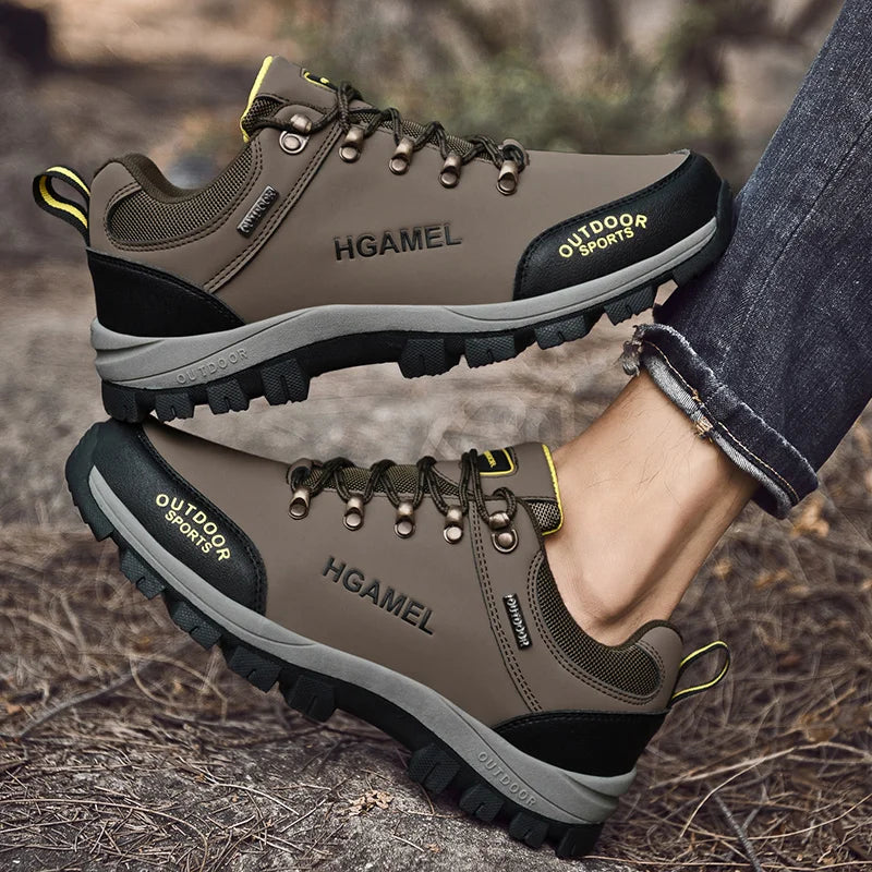 Outdoor Men Treking Shoes Breathable Climbing Hiking Sneakers Men Trainers Comfortable Walking Casual Shoes Men Camping Shoes - Premium  from Lizard Vigilante - Just $30.99! Shop now at Lizard Vigilante