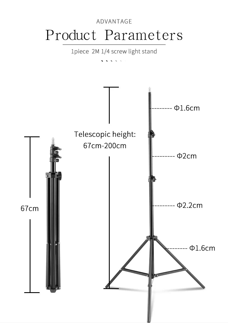 Heavy Duty Metal Aluminum Alloy Light Stand Tripod for Photo Studio Softbox Video Flash Reflector Lighting Background Stand - Premium light stand from Lizard Vigilante - Just $33.99! Shop now at Lizard Vigilante