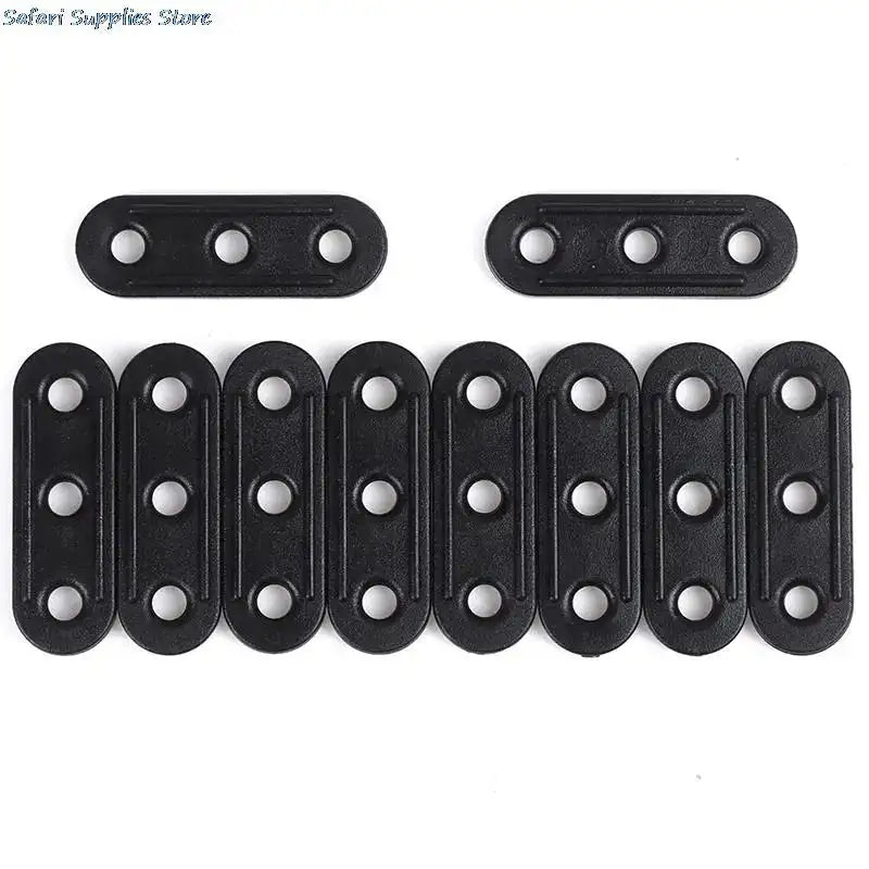 10PCS Tightener Tent Repair Camping Tent Lock Cord Rope Fastener Tensioners Bent Runners Outdoor Camping Accessories