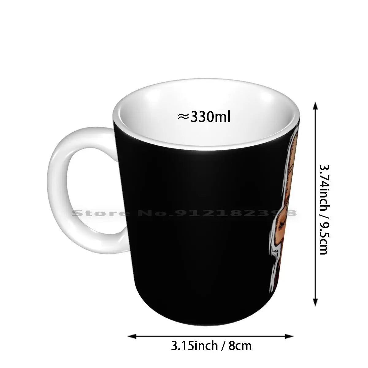 Heavy Metal Ceramic Mugs – Black Metal Death Metal Music Coffee, Milk, Tea Cups - Premium Ceramic Mugs from Lizard Vigilante - Just $20.88! Shop now at Lizard Vigilante