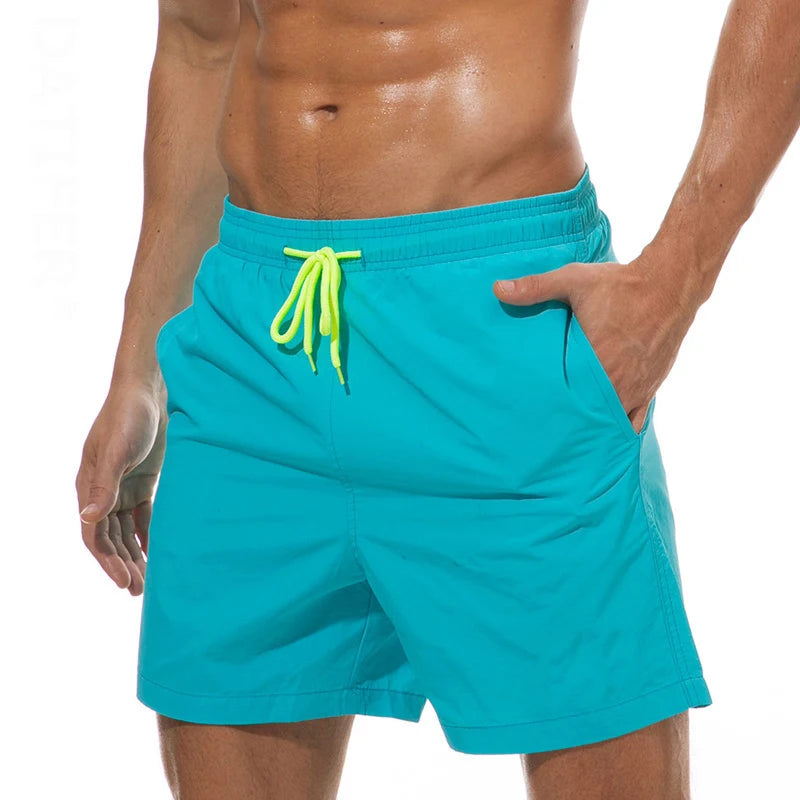 ESCATCH  Hot Sale Swimming Shorts Men Surf Board Summer Sport Beach Shorts De Bain Homme Swimwear Pants Quick Dry Solid Swimsuit - Premium  from Lizard Vigilante - Just $60.99! Shop now at Lizard Vigilante