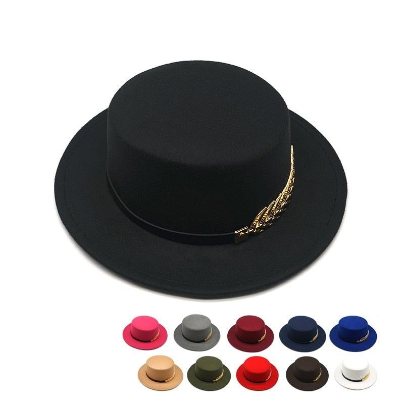 Autumn Winter Women Men  Vintage Fedora Women's Foldable Short Brim  Floppy Hat Gentleman Elegant Warm Hats Lady Party Luxury Caps Classic Summer Beach Sun Hat