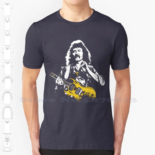Tony Iommi 100% Cotton T-Shirt Guitarist Black Sabbath Ozzy Dio Heavy Metal Vol 4 Master Of Reality Metal Guitarist Riff Lord - Premium tee from Lizard Vigilante - Just $22.99! Shop now at Lizard Vigilante