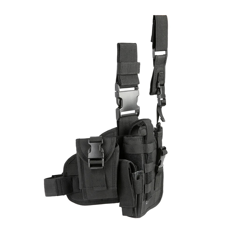 Tactical Leg Gun Holster Outdoor Multi-function Camouflage Bag Tied Leg Pistol Protective Cover Phone Pocket Hunting Gear - Premium  from Lizard Vigilante - Just $29.99! Shop now at Lizard Vigilante