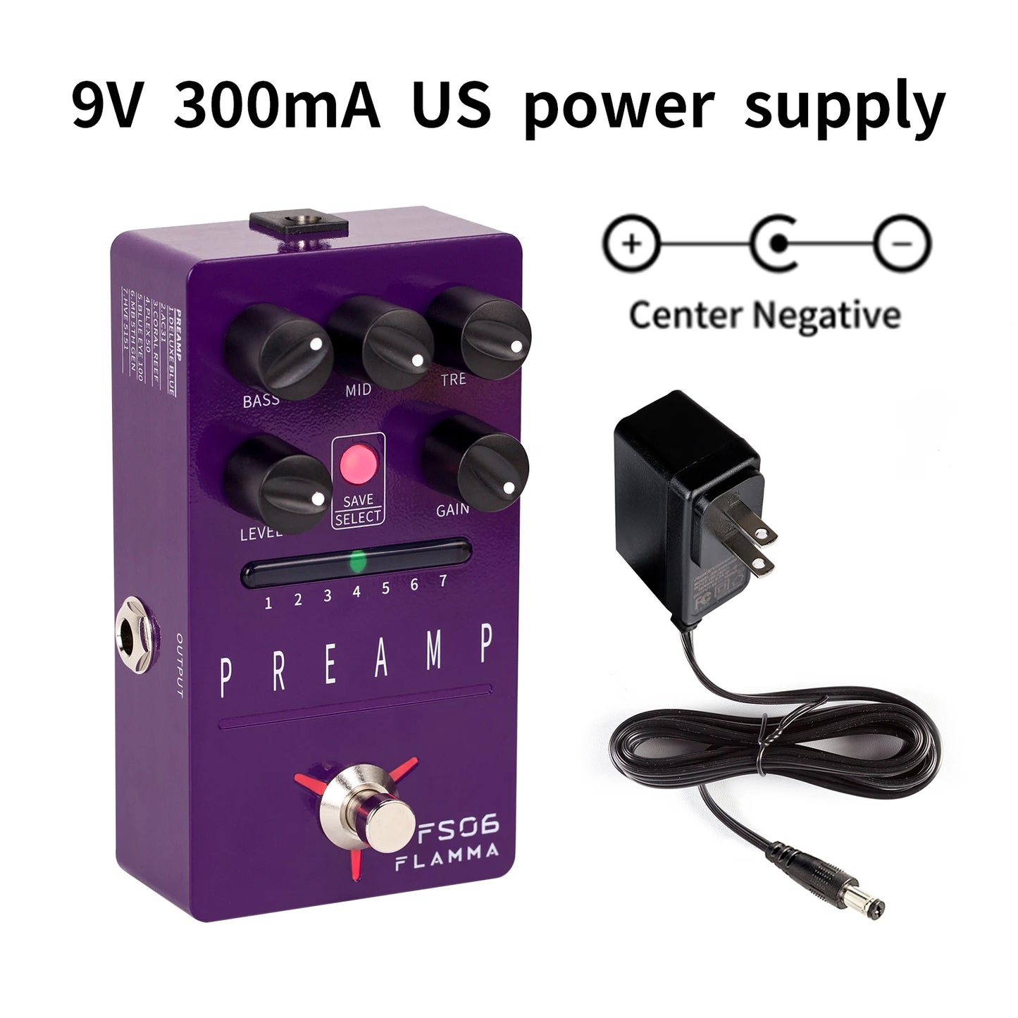 ⚡ FLAMMA FS06 Tone Reaper Preamp Pedal — 7-Channel Digital Amp Simulator with Preset Slots, Dual Modes & Built-In Cab Simulation