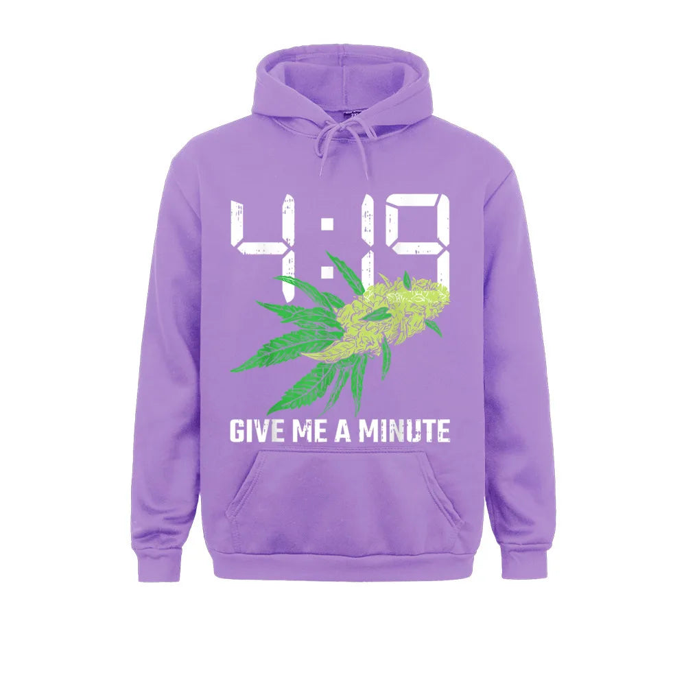 Custom 419 Give Me A Minute 420 Weed Funny Marijuana Lover Gifts Mens Sweatshirts Rife Lovers Day Long Sleeve Hoodies Sportswear - Premium Long-sleeve hoodie from Lizard Vigilante - Just $33.99! Shop now at Lizard Vigilante