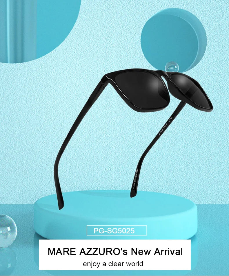 MARE AZZURO Shades: Polarized Italian Luxury for Men Who Drive the Sun - Premium shades from Lizard Vigilante - Just $43.88! Shop now at Lizard Vigilante