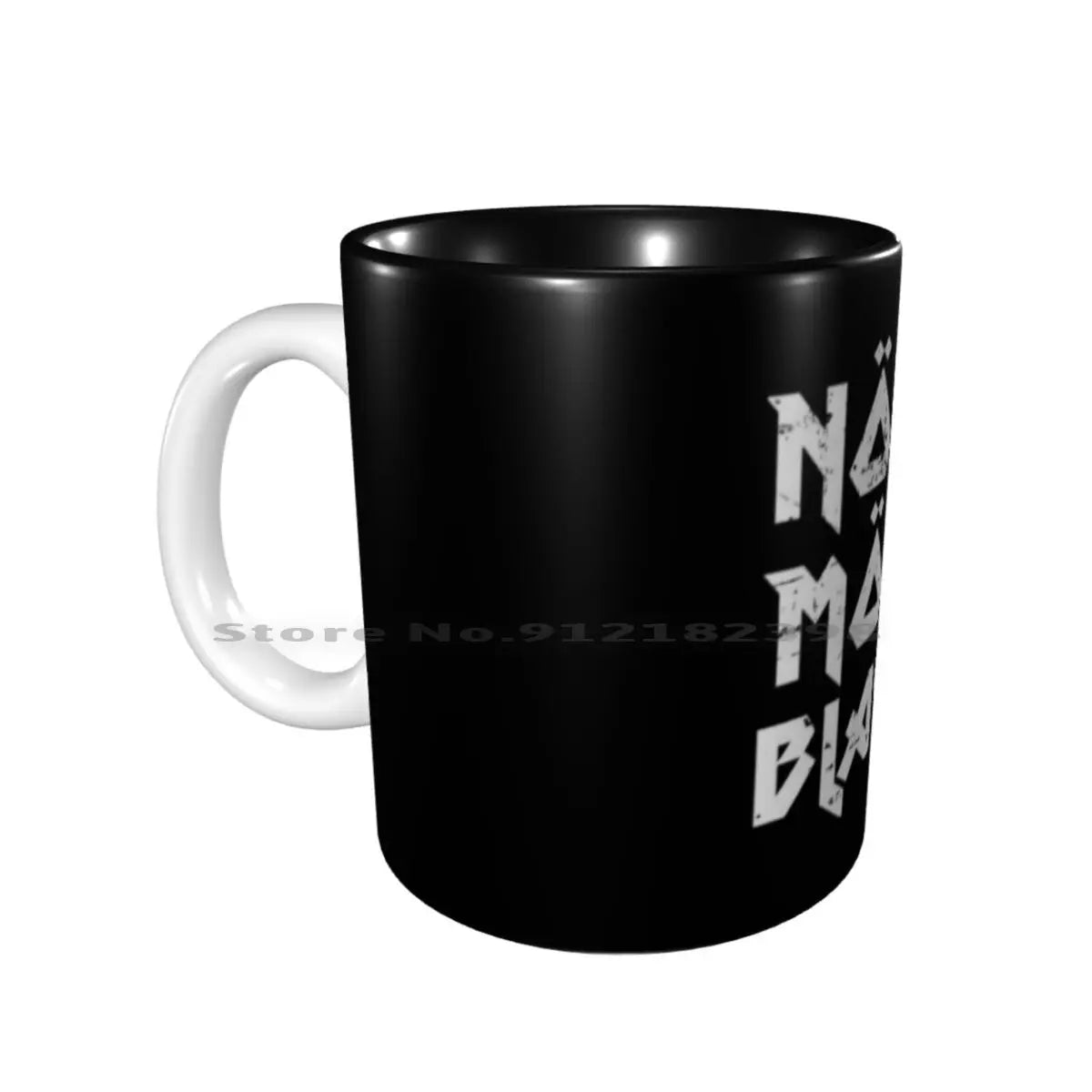 None More Black Ceramic Mugs Coffee Cups Milk Tea Mug None More Black Black Spinal Tap Band Funny Heavy Metal Music Movie - Premium Mug from Lizard Vigilante - Just $17.69! Shop now at Lizard Vigilante