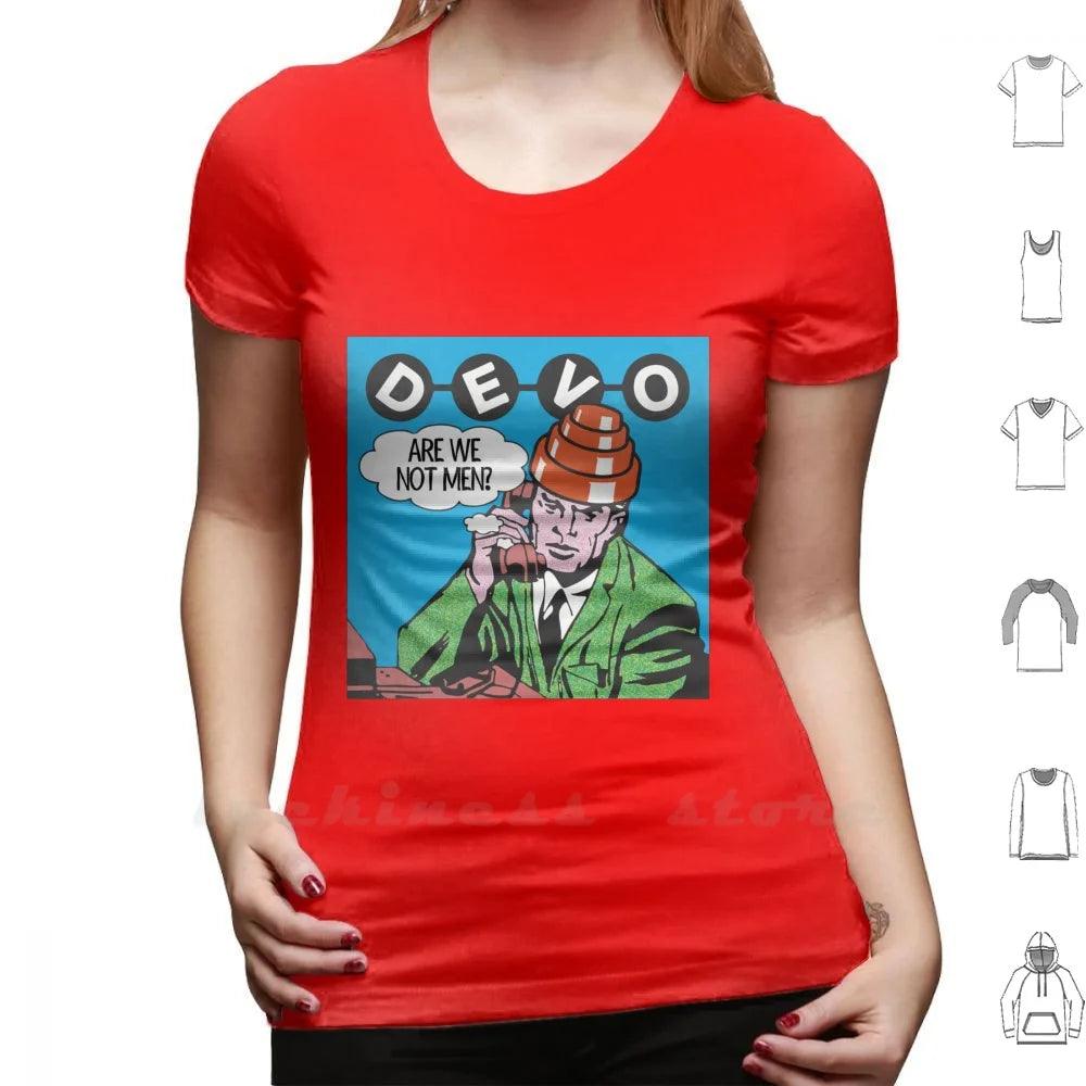 Devo Are We Not Men ? T Shirt Big Size Devo Are We Not Men Devo Helmet Devo Hat Devo Are We Not Men Whip It New Wave - Lizard Vigilante