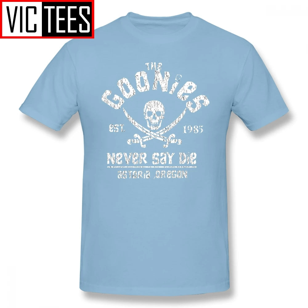 Mens Goonies T Shirts Graphic Tee Shirt Fun 100% Percent Cotton Goonies T-Shirt Beach Male Big Tshirt - Premium tshirt from Lizard Vigilante - Just $26.99! Shop now at Lizard Vigilante