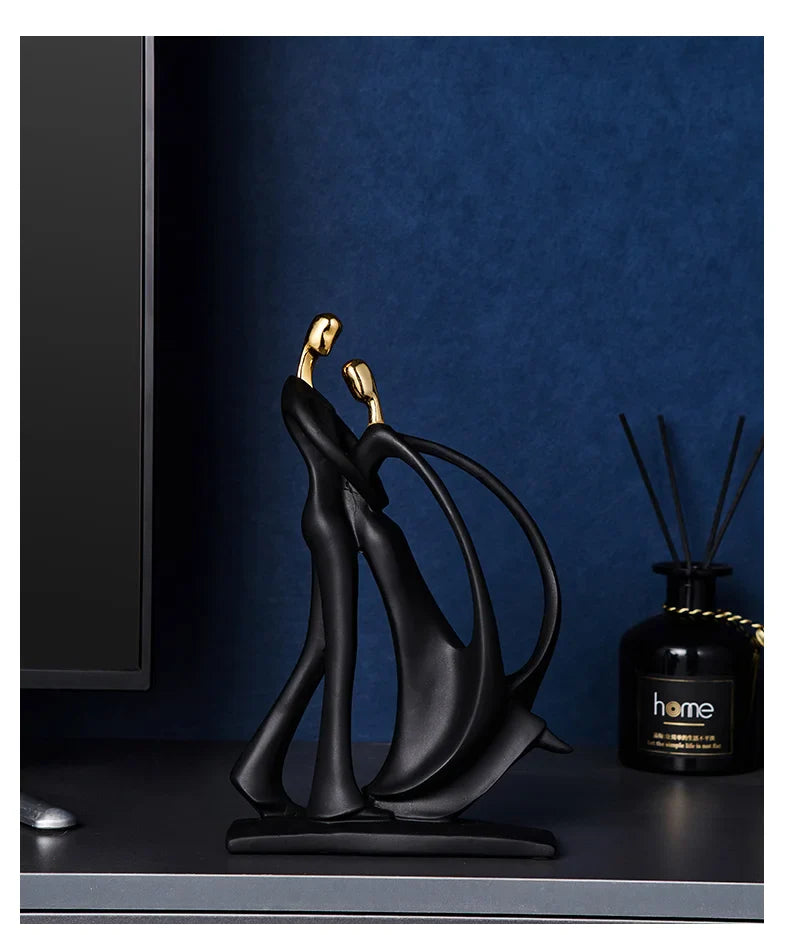 Abstract Sculpture Human Figurines Modern Home Decoration Resin Character Statue Living Room Office Bookshelf Decor Accessories