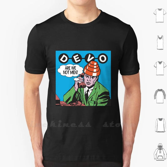 Devo Are We Not Men ? T Shirt Big Size Devo Are We Not Men Devo Helmet Devo Hat Devo Are We Not Men Whip It New Wave - Premium T-Shirt from Lizard Vigilante - Just $18.99! Shop now at Lizard Vigilante