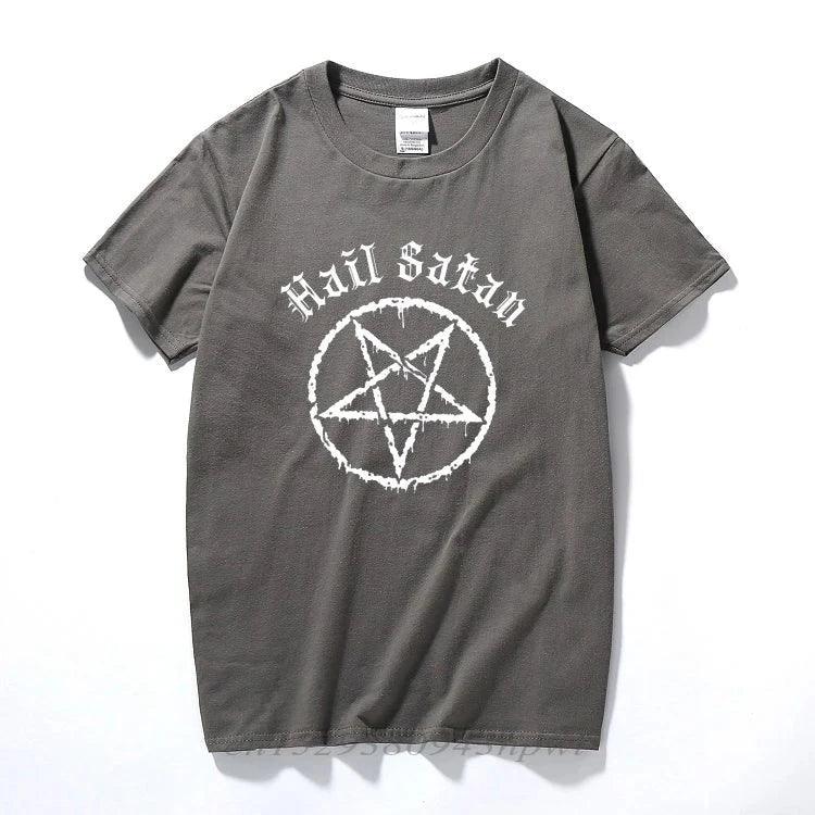 Hail Satan T-Shirt Pentagram - Lizard Vigilante