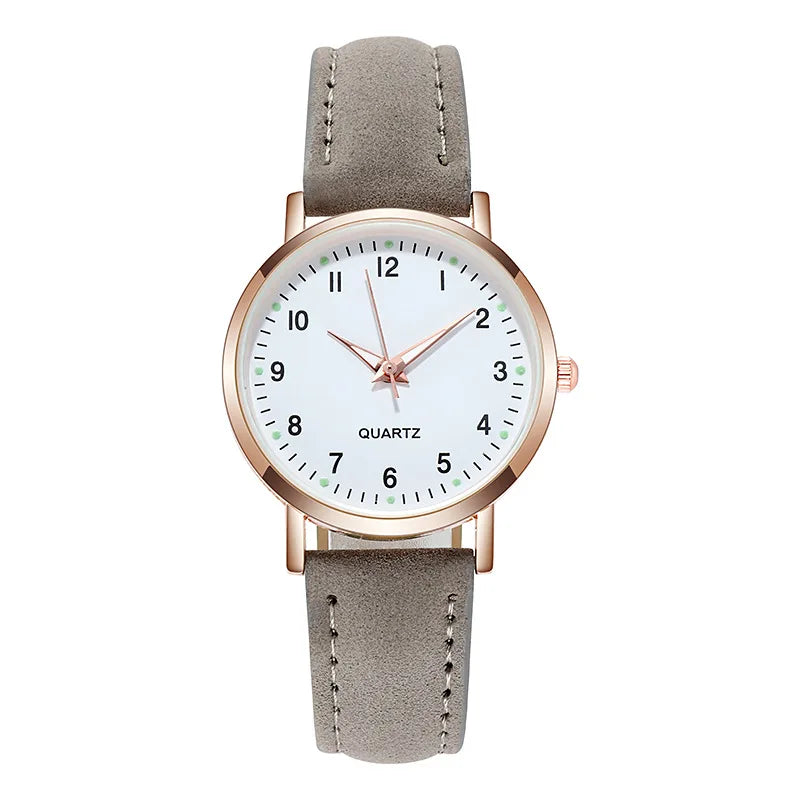 Rojozor Women's Fashion Casual Quartz Watch - Simple Small Dial Leather Strap Wristwatch with Luminous Hands - Premium wristwatch from Lizard Vigilante - Just $28.88! Shop now at Lizard Vigilante