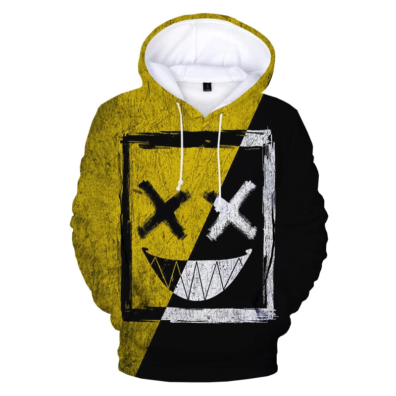 XOXO Devil Smiling Face 3D Printed Hoodie – Trendy Fashionable Casual Pullover for Men and Women - Premium hoodie from Lizard Vigilante - Just $38.88! Shop now at Lizard Vigilante