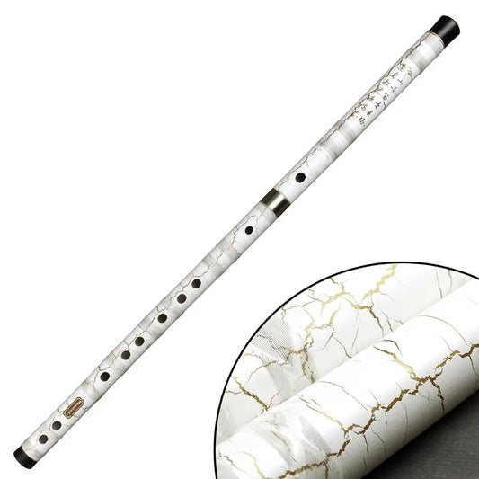 CDEFG Key White Flute Handmade Bamboo Flute Musical Instrument Professional Flute Dizi with Line also suitable for Beginners - Premium  from Lizard Vigilante - Just $69.99! Shop now at Lizard Vigilante