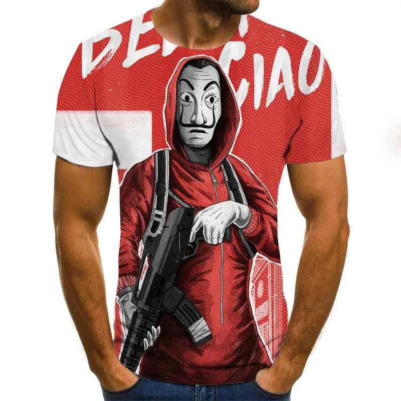 Joker 3D Print T Shirt Men Women Vendetta Tshirt Summer Casual Short Sleeve O-neck Streetwear Tops & Tees - Premium T-shirt from Lizard Vigilante - Just $24.39! Shop now at Lizard Vigilante