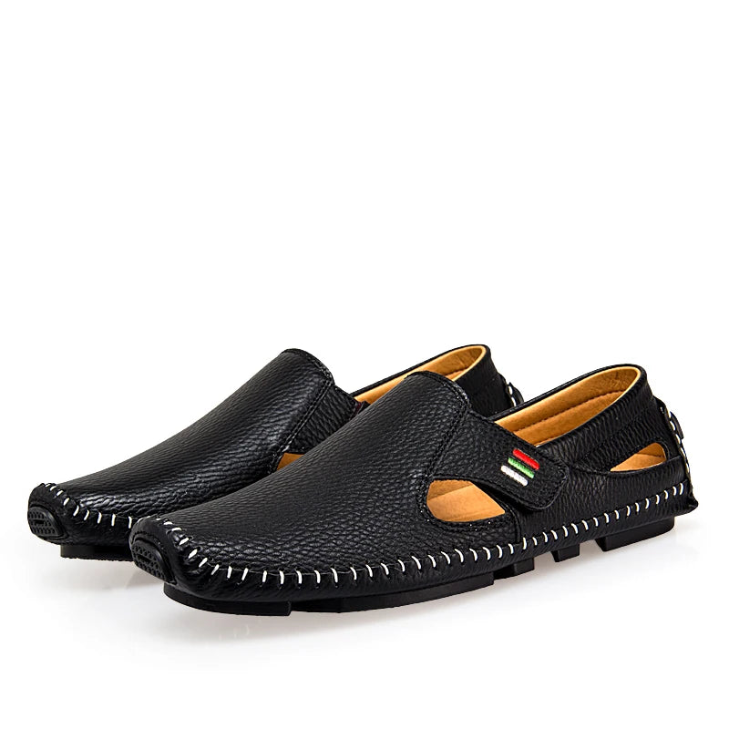 Breathable Leather Loafers - Comfort and Style Redefined - Premium loafers from Lizard Vigilante - Just $37.88! Shop now at Lizard Vigilante