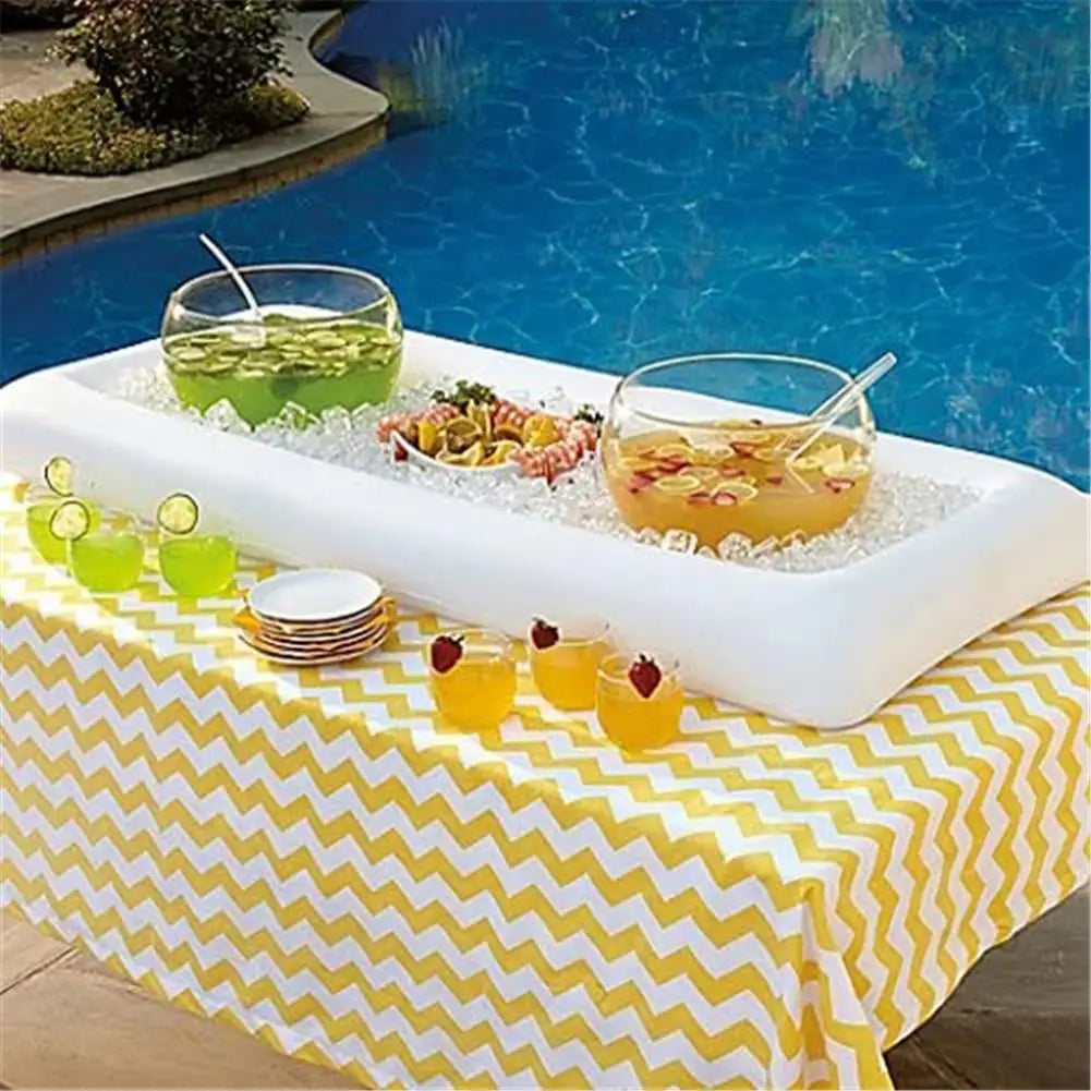 Inflatable Serving Bar and Ice Cooler for Picnics, Parties, and Camping - Premium bar from Lizard Vigilante - Just $23.88! Shop now at Lizard Vigilante