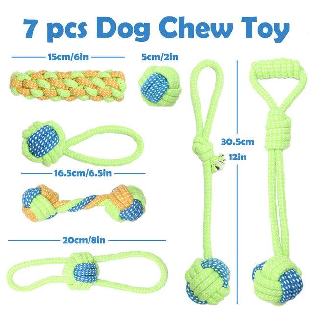 Dog Rope Toy Interactive Thing for Large Dog Rope Ball Chew Toys Teeth Cleaning Pet Plaything for Small Medium Dogs Pet Products TY0116 - Lizard Vigilante