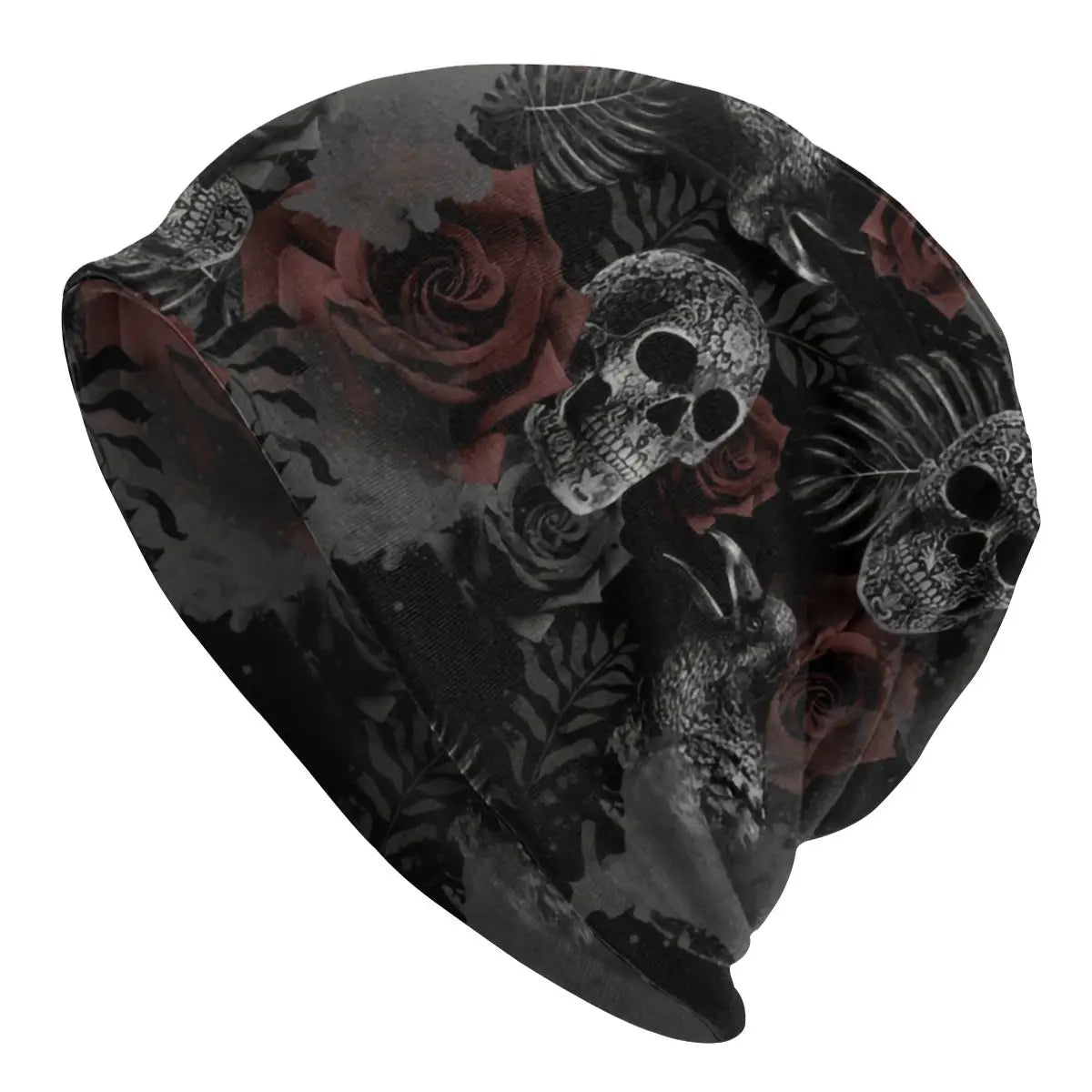 Harlock Vintage 3D Print Beanie – Cool Winter Skull Skeleton Knit Hat for Men and Women - Premium beanies from Lizard Vigilante - Just $19.88! Shop now at Lizard Vigilante