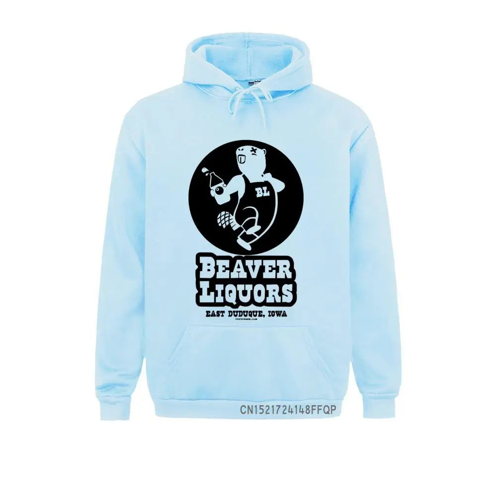 Beaver Liquors Men Sweatshirt Slim Fit Men's Funny Rude Novelty Humor Sweatshirts Hoodies - Premium Hoodie from Lizard Vigilante - Just $47.99! Shop now at Lizard Vigilante