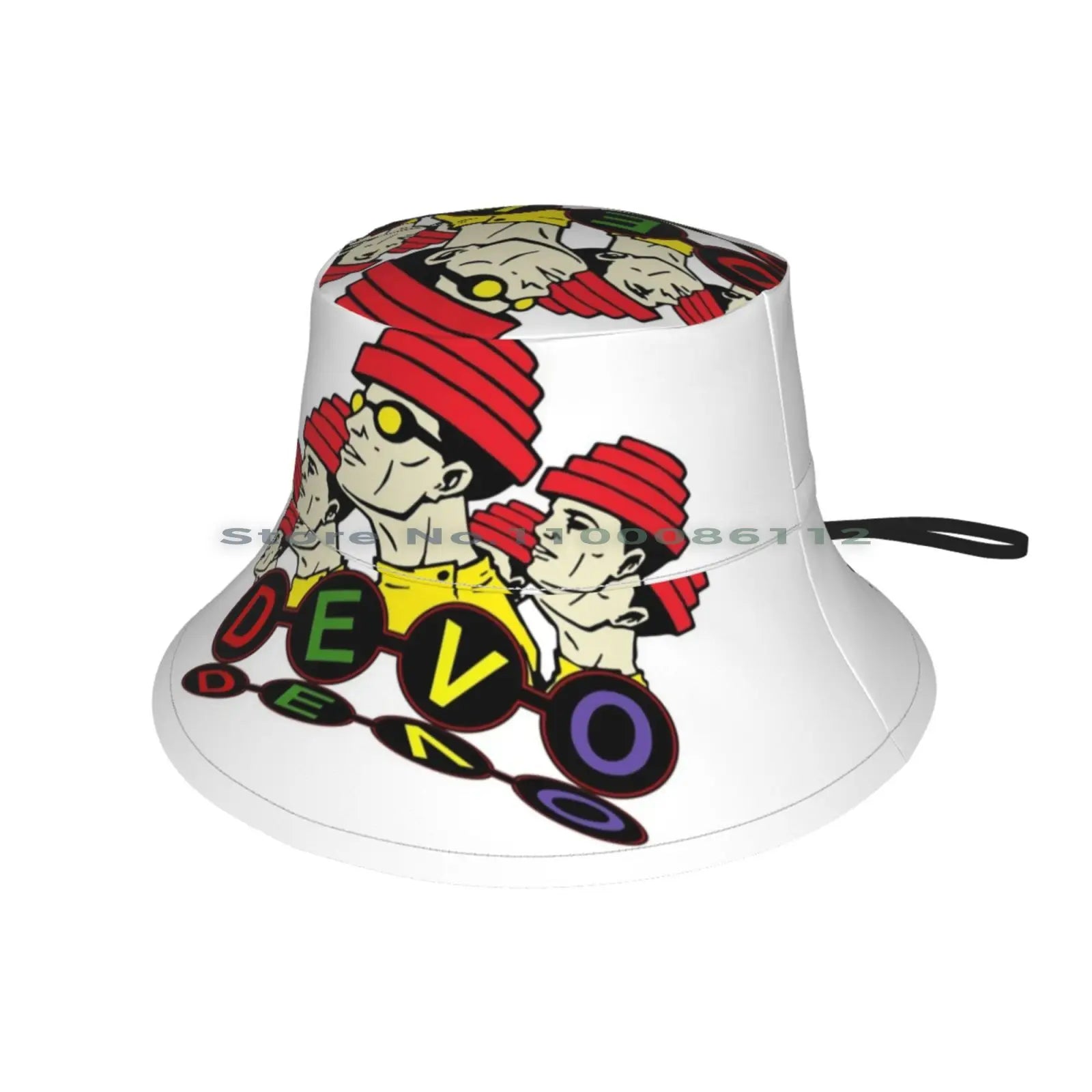 Devo Duty Now American Electronic New Wave Punk Rock Band Bucket Hat Sun Cap Whip It Freedom of Choice - Lizard Vigilante