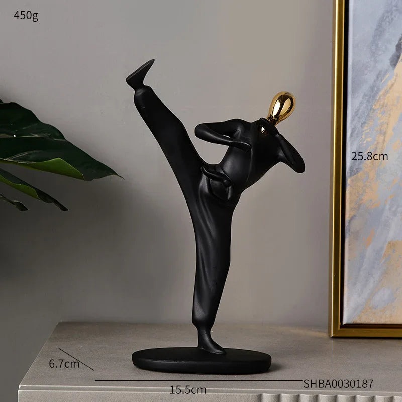 Abstract Sculpture Human Figurines Modern Home Decoration Resin Character Statue Living Room Office Bookshelf Decor Accessories