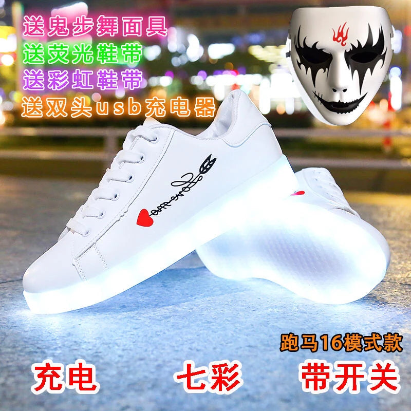 LED Light-Up Shoes | Fashionable and Fun Footwear - Premium footwear from Lizard Vigilante - Just $39.99! Shop now at Lizard Vigilante