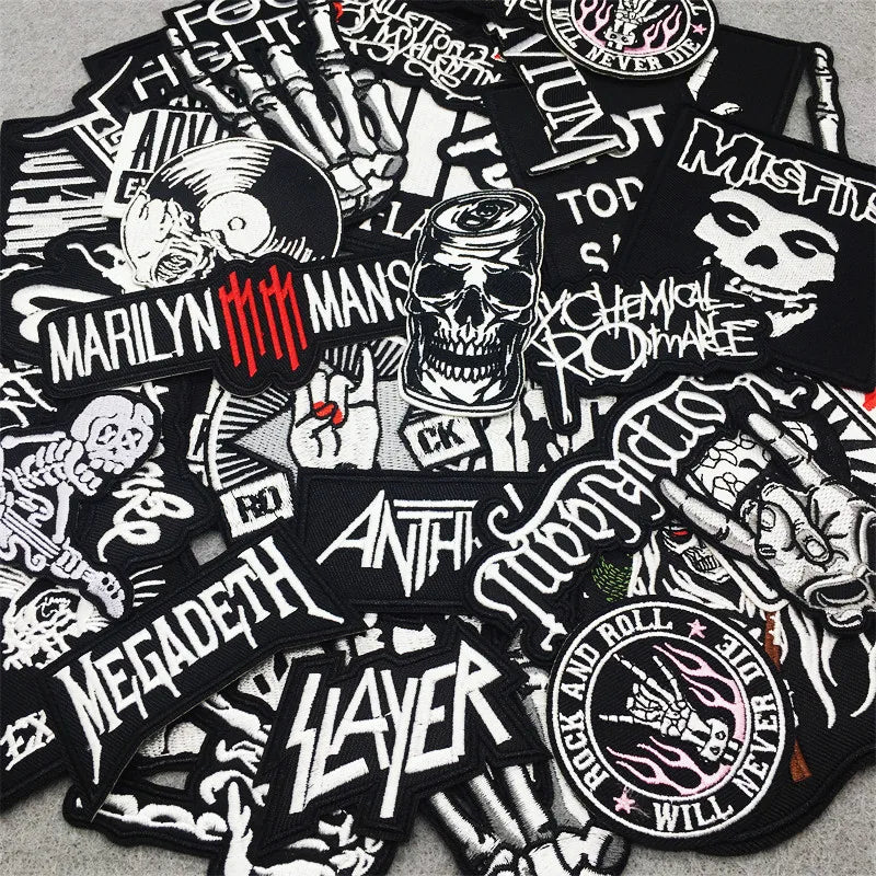 Rock Your World: Embroidered Band & Punk Patches - Premium patches from Lizard Vigilante - Just $1.99! Shop now at Lizard Vigilante