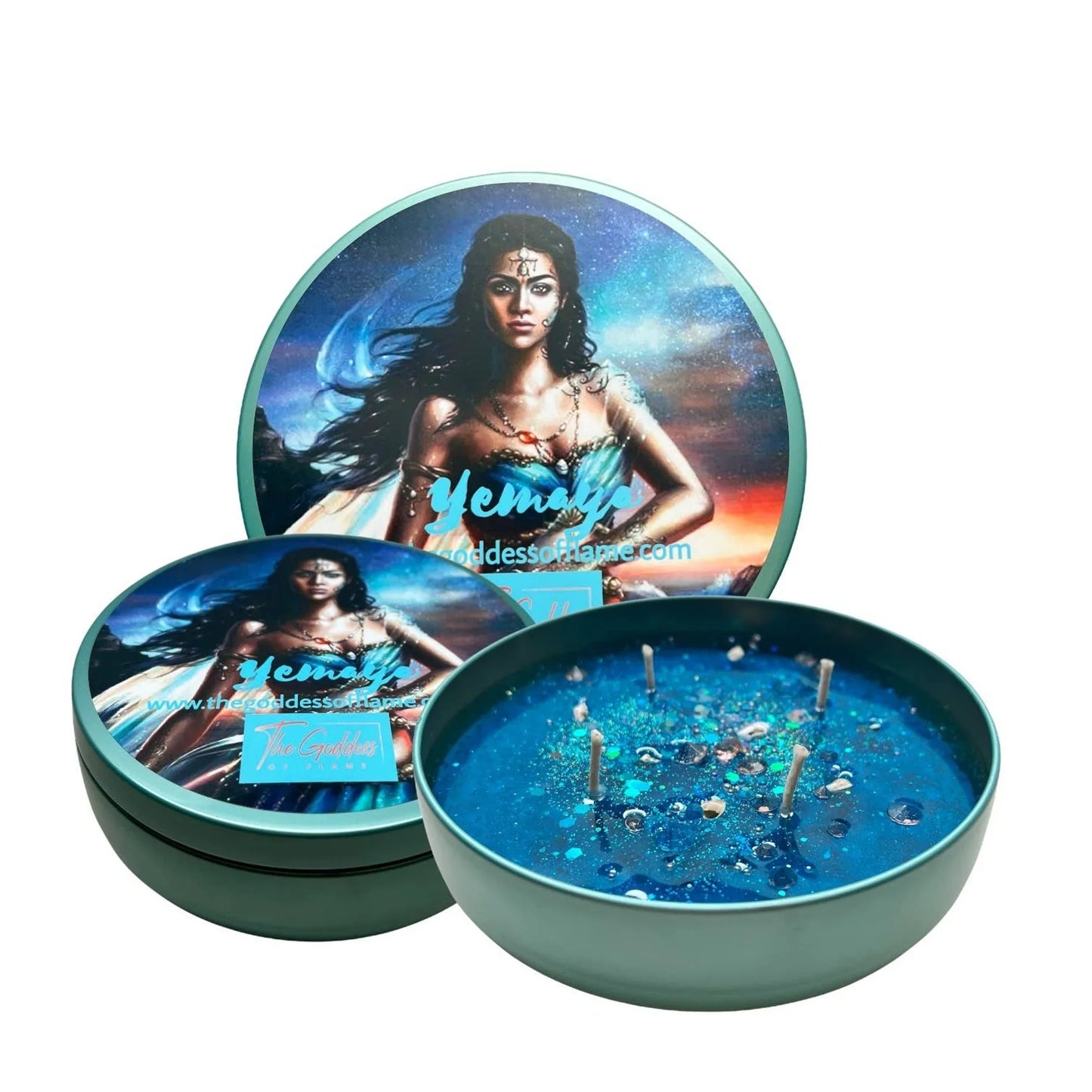 TD Yemaya Custom Scented Candle Luxurious Coconut Wax in Elegant Cups Highly Scented for Valentine's Day