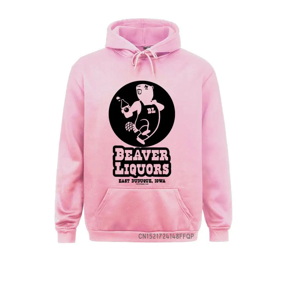 Beaver Liquors Men Sweatshirt Slim Fit Men's Funny Rude Novelty Humor Sweatshirts Hoodies - Premium Hoodie from Lizard Vigilante - Just $47.99! Shop now at Lizard Vigilante