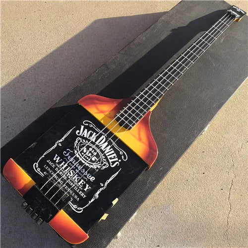 Jack Daniels 4-string Electric Bass Guitar Like Van Halen Set Neck and Body Free Shipping - Premium bass guitar from Lizard Vigilante - Just $979.99! Shop now at Lizard Vigilante