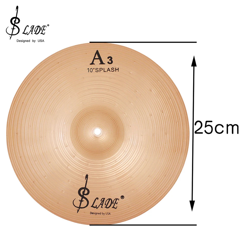 SLADE A3 Phosphor Bronze Cymbals – High-Quality Drum Kit Accessories for Jazz, Percussion &amp; Drum Kit | Available in 8/10/12/14/16 Inches - Premium cymbals from Lizard Vigilante - Just $36.99! Shop now at Lizard Vigilante