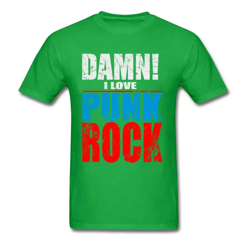 Damn I Love Punk Rock T Shirts Men Tee Shirt Men's - Premium t-shirt from Lizard Vigilante - Just $23.49! Shop now at Lizard Vigilante