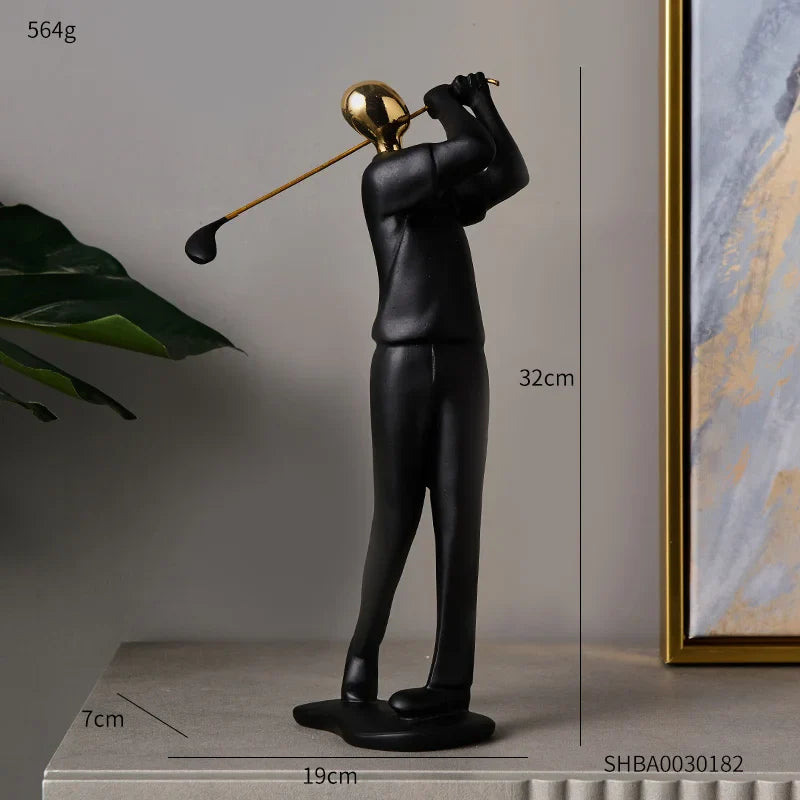 Abstract Sculpture Human Figurines Modern Home Decoration Resin Character Statue Living Room Office Bookshelf Decor Accessories