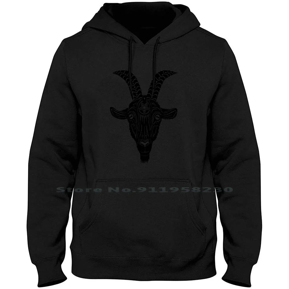 Midnight Feast Black Metal Goat Hoodie – Gothic Nightcore Edition for Fans of Delicious Darkness - Premium hoodie from Lizard Vigilante - Just $35.99! Shop now at Lizard Vigilante