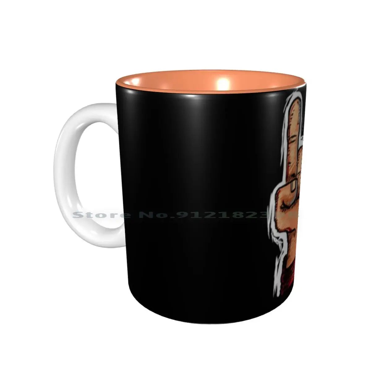 Heavy Metal Ceramic Mugs – Black Metal Death Metal Music Coffee, Milk, Tea Cups - Premium Ceramic Mugs from Lizard Vigilante - Just $20.88! Shop now at Lizard Vigilante