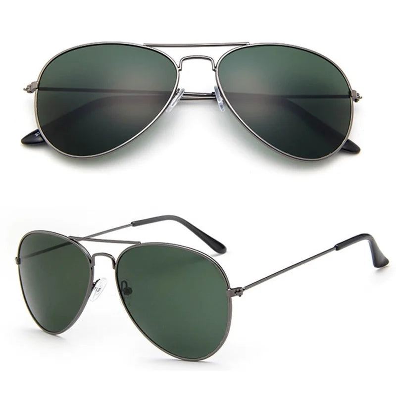 Men's Double Bridge Aviation Sunglasses UV400 2024 Mirror Shades Bidens Cop Sun Glasses Alloy Frame - Premium  from Lizard Vigilante - Just $21.49! Shop now at Lizard Vigilante