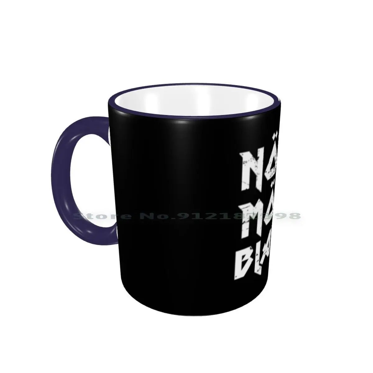 None More Black Ceramic Mugs Coffee Cups Milk Tea Mug None More Black Black Spinal Tap Band Funny Heavy Metal Music Movie - Premium Mug from Lizard Vigilante - Just $17.69! Shop now at Lizard Vigilante