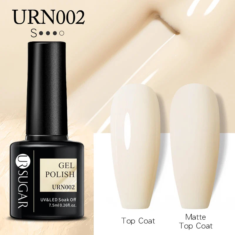 UR SUGAR 7.5ml Nude Glitter Color Gel Nail Polish Winter Warm Color Series Semi-permanent Varnish Professionals Manicure