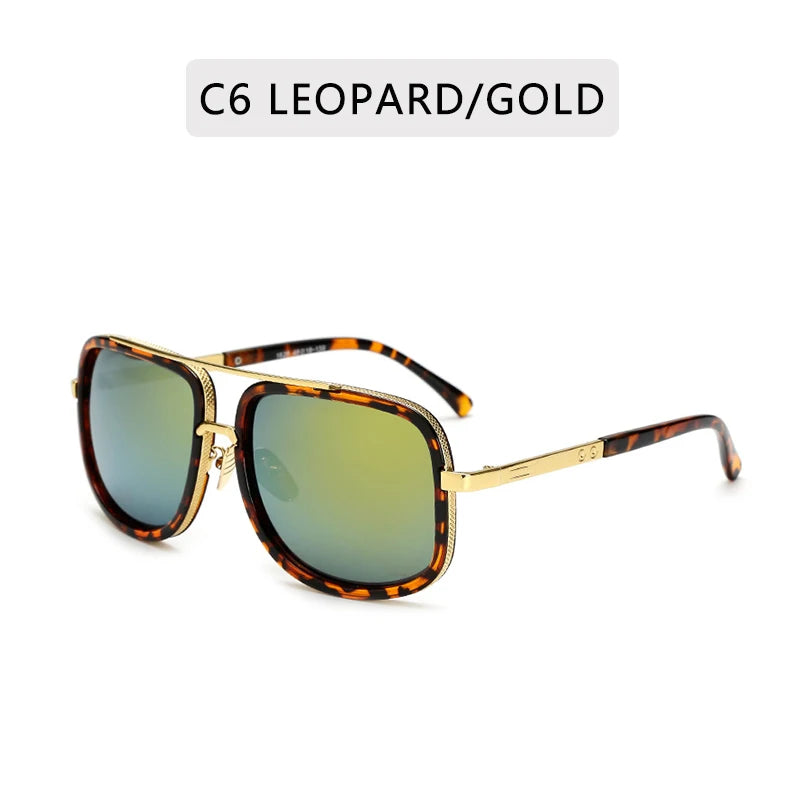 Big Frame New Fashion Men's Sunglasses Unisex Metal Sun Glasses Women Retro Sun Glasses Vintage High Quality Gafas Oculos De Sol - Premium sunglasses from Lizard Vigilante - Just $34.99! Shop now at Lizard Vigilante