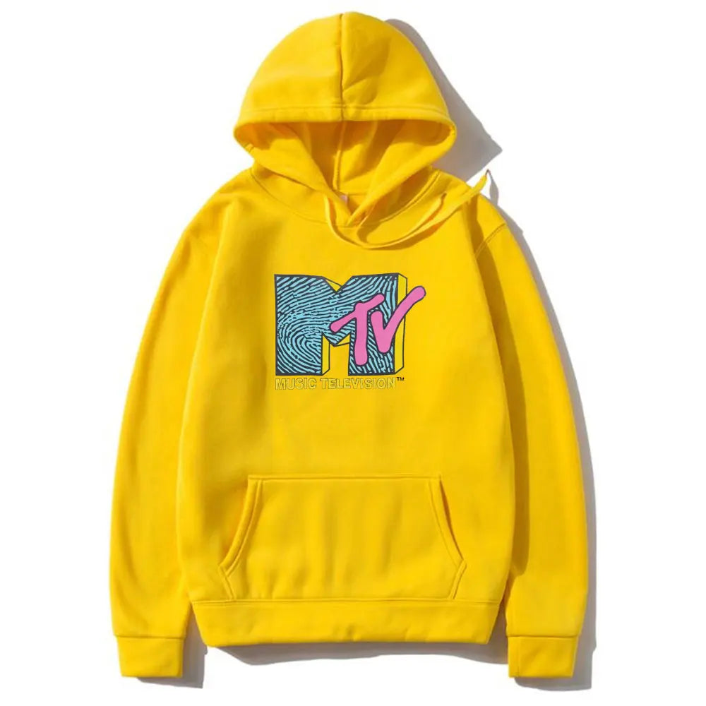 MTV Music Television Retro Hoodie – Unisex Hip Hop Streetwear Sweatshirt - Premium hoodies from Lizard Vigilante - Just $39.93! Shop now at Lizard Vigilante