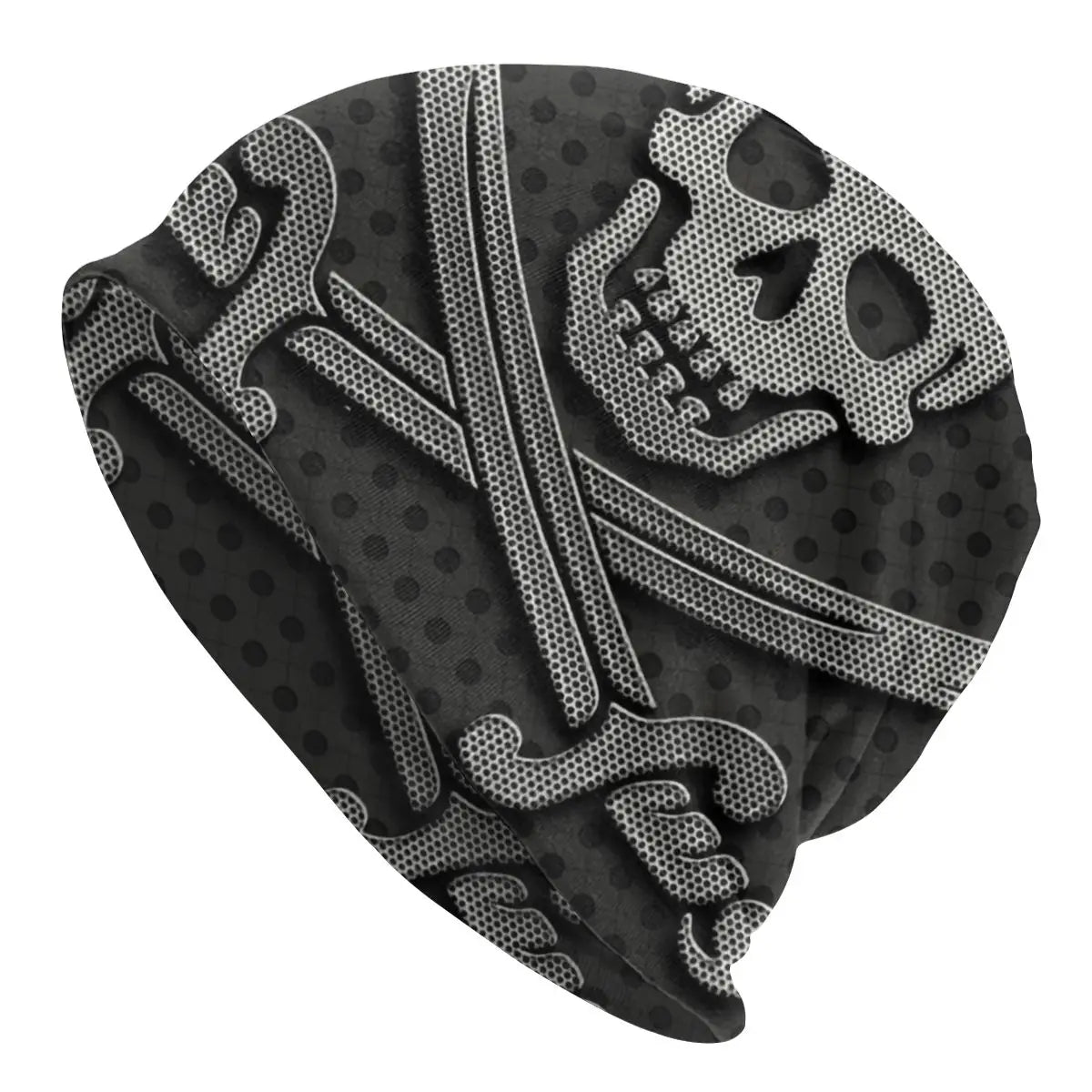 Harlock Vintage 3D Print Beanie – Cool Winter Skull Skeleton Knit Hat for Men and Women - Premium beanies from Lizard Vigilante - Just $19.88! Shop now at Lizard Vigilante