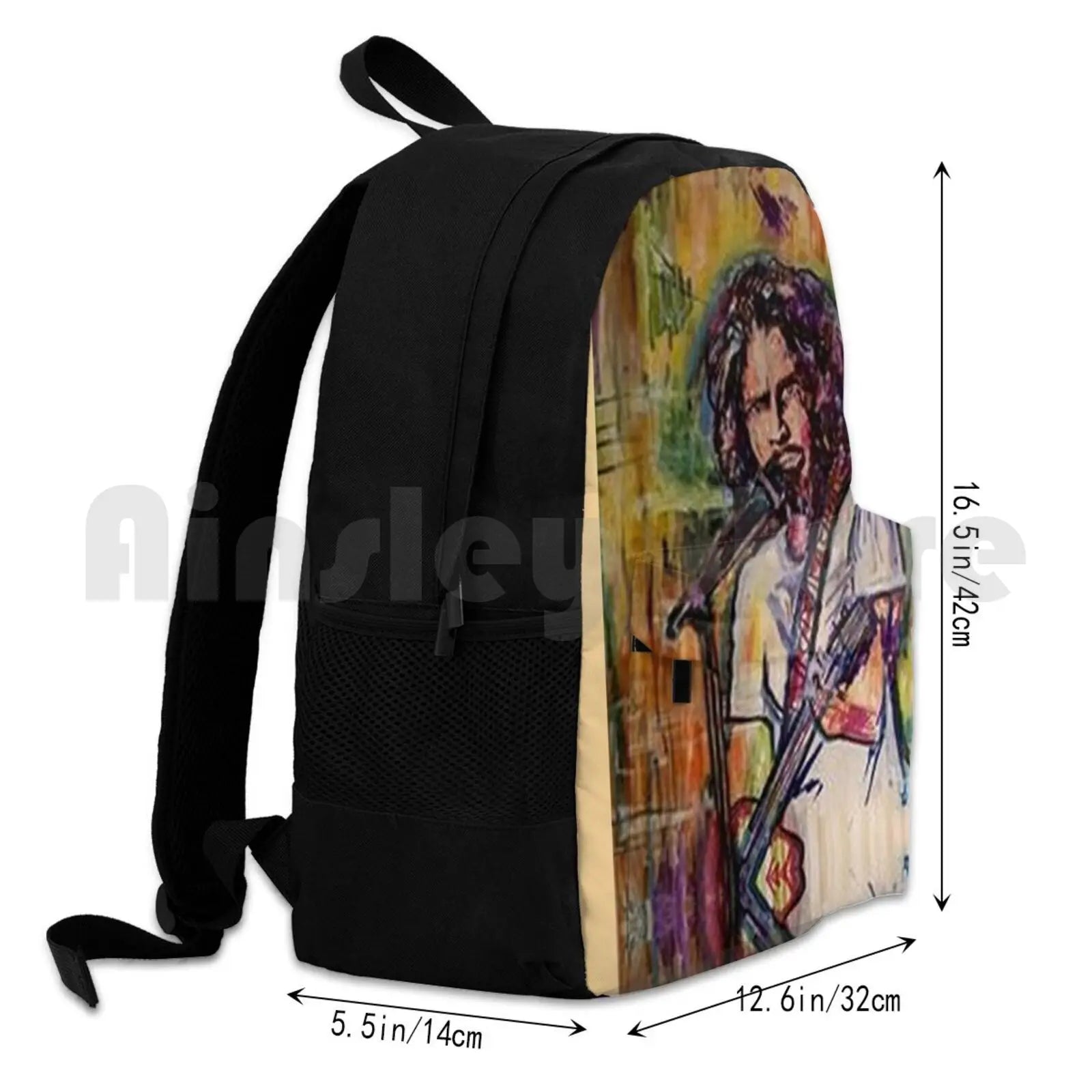 Chris Cornell Tribute Hiking Backpack – Waterproof, Stylish, and Ready for Any Adventure - Premium backpack from Lizard Vigilante - Just $39.99! Shop now at Lizard Vigilante