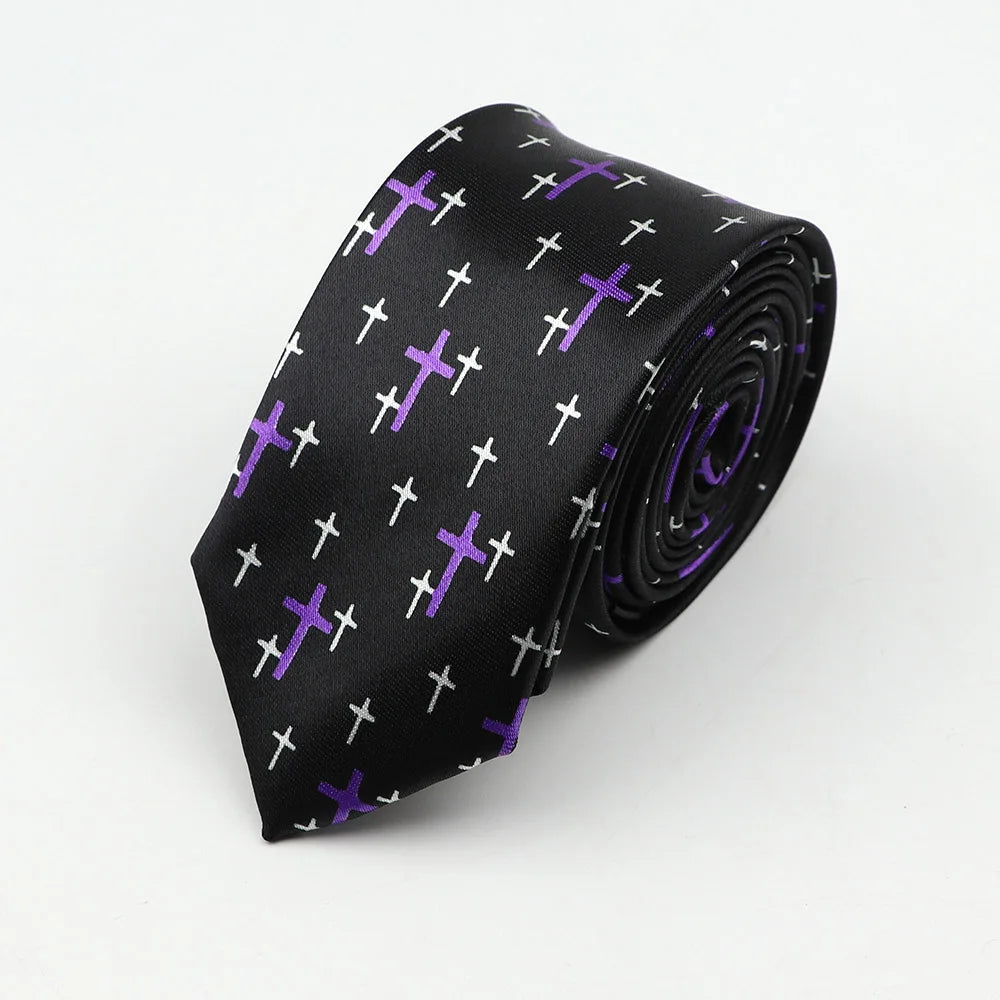 Midnight Soundcheck Skinny Tie – Color Blast Music Notes & Piano Neck Tie For Stage Misfits And Loud Offices