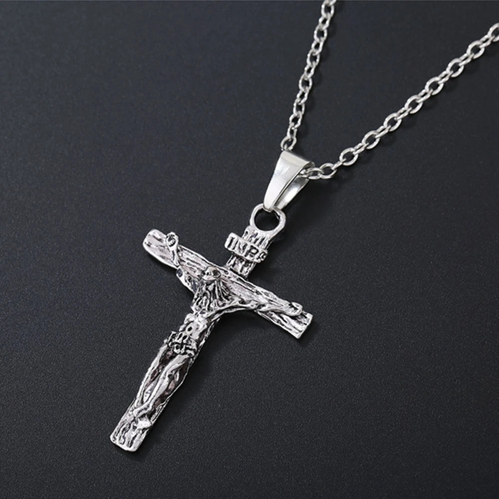 The French Thunder Cross Necklace — Johnny Hallyday Guitar Soul Pendant