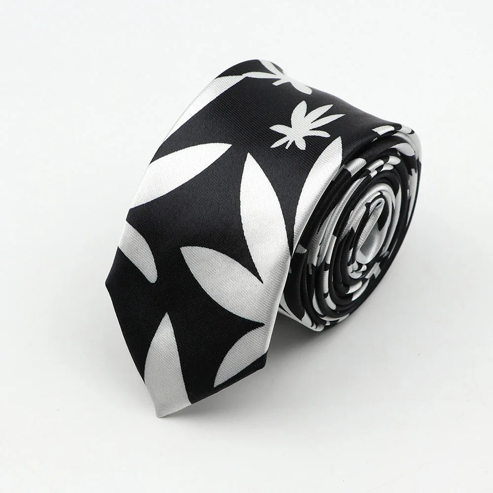 Midnight Soundcheck Skinny Tie – Color Blast Music Notes & Piano Neck Tie For Stage Misfits And Loud Offices