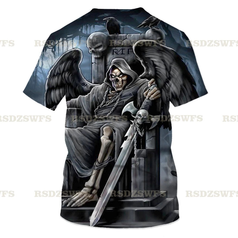 Skull Chug Society – 3D Beer-Drinking T-Shirt for Rockers, Rebels & Weekend Warriors - Premium tee from dsers - Just $54.99! Shop now at Lizard Vigilante