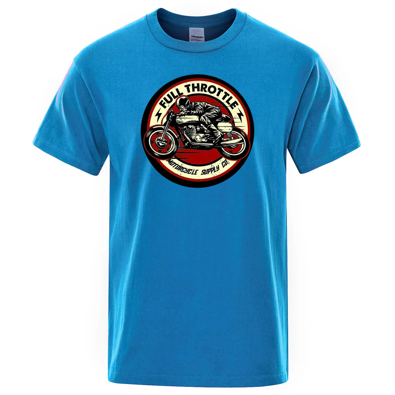 Full Throttle Rockabilly Biker T-Shirt - Ride in Style - Premium T-shirt from Lizard Vigilante - Just $23.88! Shop now at Lizard Vigilante